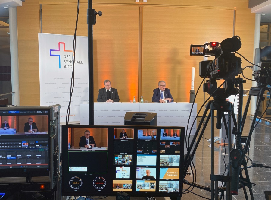 Online-Konferenz des Synodalen Weges im Februar 2021