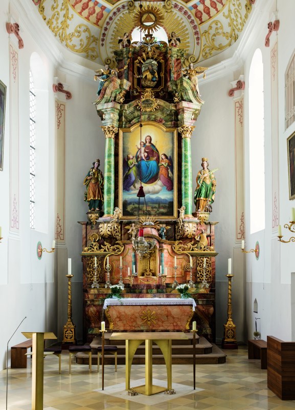 Hochaltar von der Pfarrkirche Schönau