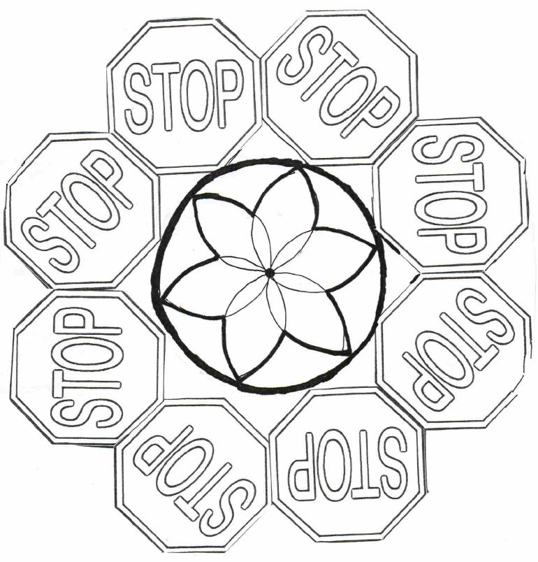 Mandala Stoppschild