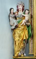 Hl. Anna selbdritt, Barockfigur am linken Seitenaltar