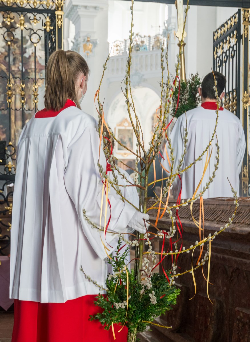 Palmsonntag in der Pfarrkirche Rott am Inn