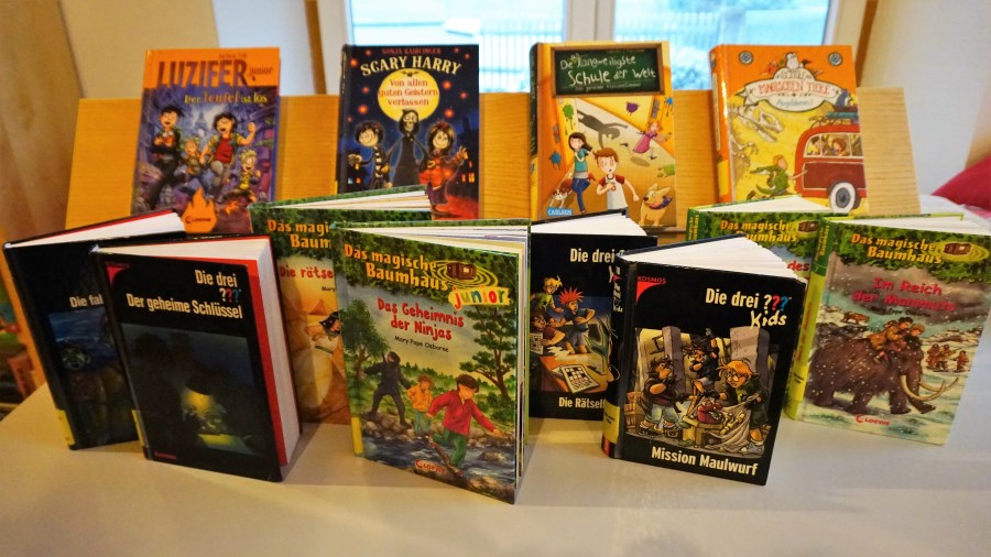 Beliebte Kinderbücher in unserer Bücherei