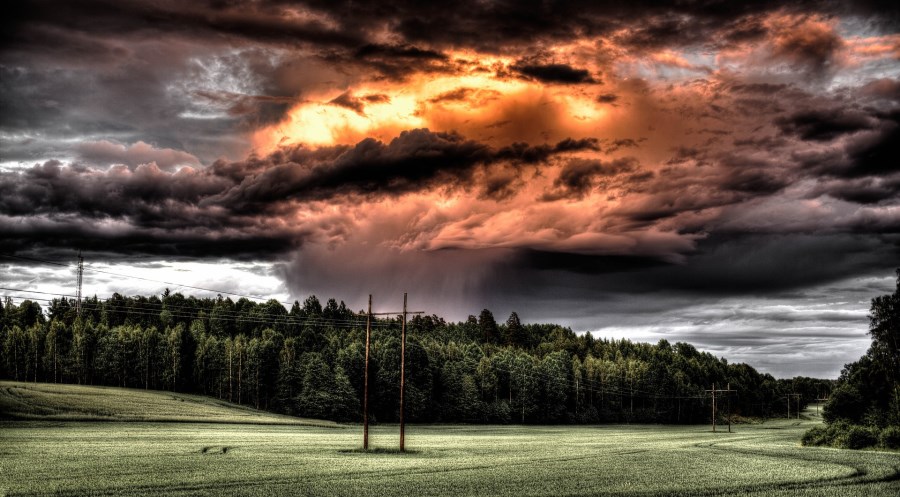 Landschaft Gewitter