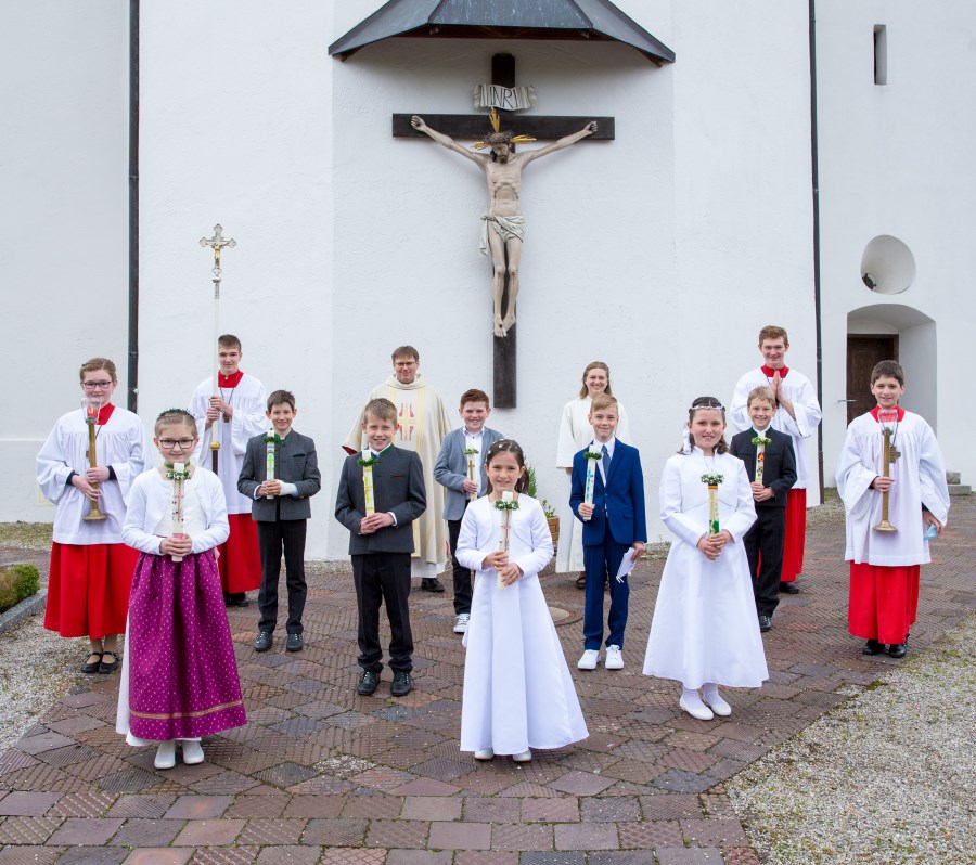 Erstkommunion Schönau 2021 Gruppenbild