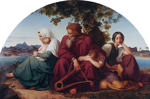 Eduard Bendemann: Die trauernden Juden im Exil, circa 1832