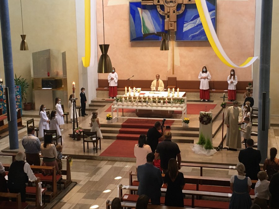 Erstkommunion in St. Pius X. am 27. Juni 2021