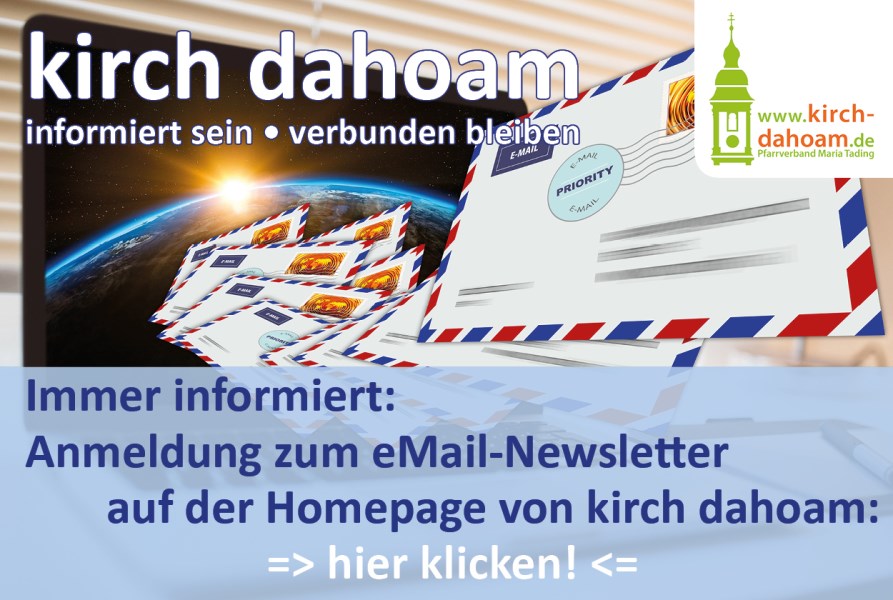 kirch dahoam Newsletter