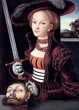 Judith mit dem Haupt des Holofernes, Öl auf Lindenholz, 75 x 56 cm Künstler: Lucas Cranach der Ältere Jahr: 1530 Ort: Jagdschloss Grunewald, Berlin