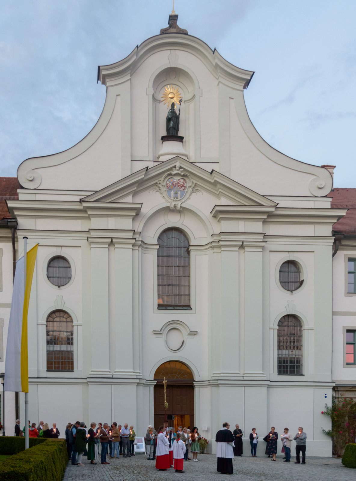 Lichterprozession zur Lourdes-Grotte
