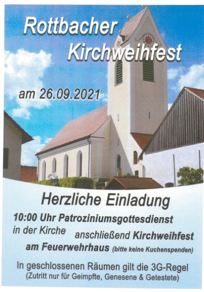 Patrozinium und Kirchweihfest Rottbach
