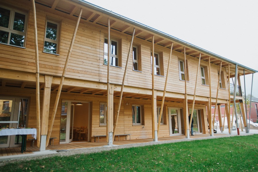 Das neue Gebäude der KinderGärtnerei