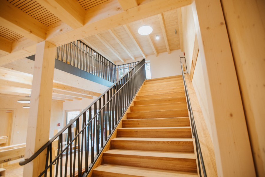Treppe in der KinderGärtnerei St. Oswald