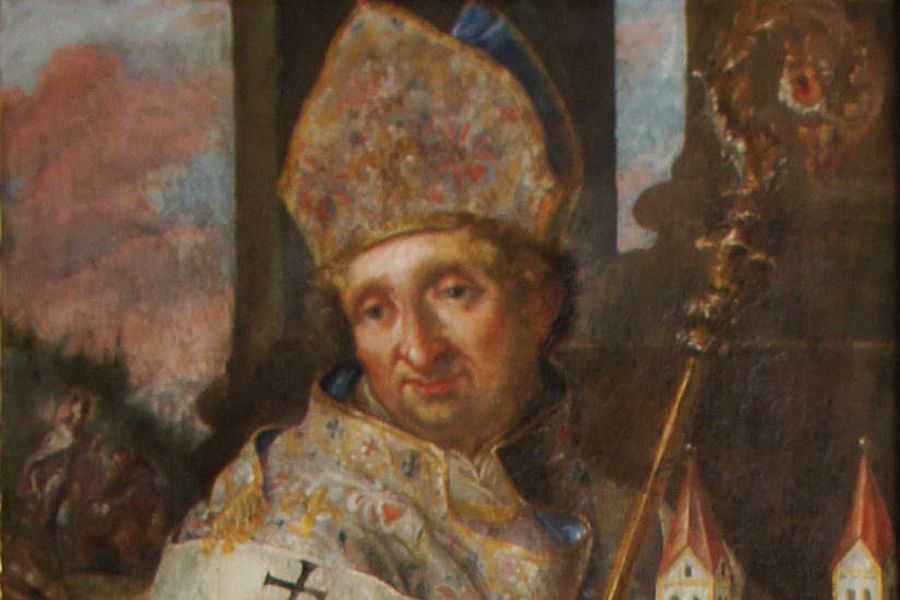 Heiliger Korbinian in einem Bildnis von Franz Joseph Lederer