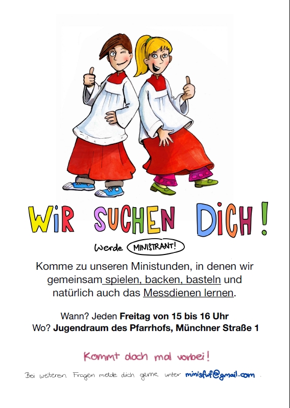 Plakat Wir suchen Dich