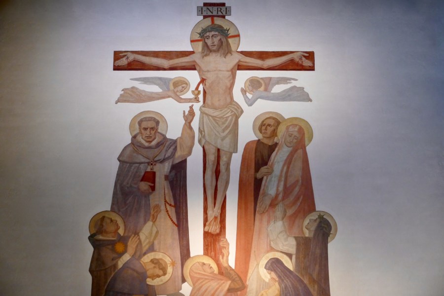 Fresko Christus am Kreuz