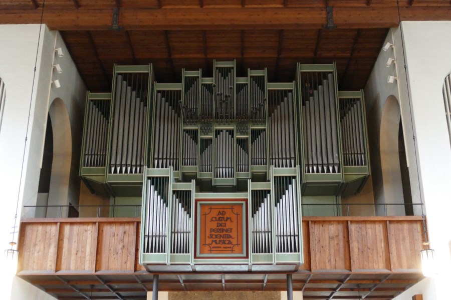 Blick auf Orgel