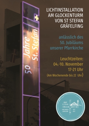 Plakat zur Lichtinstallation