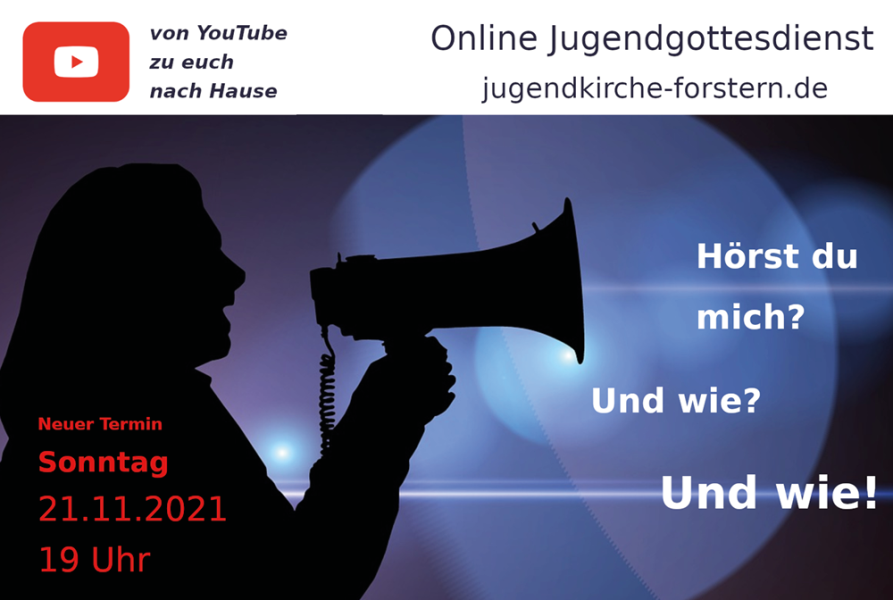 Werbung Jugendgottesdienst 21. November 2021