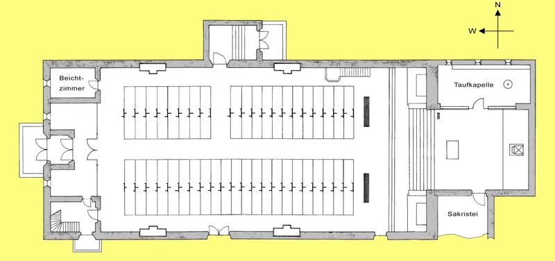 Grundriss der Kirche St. Albert