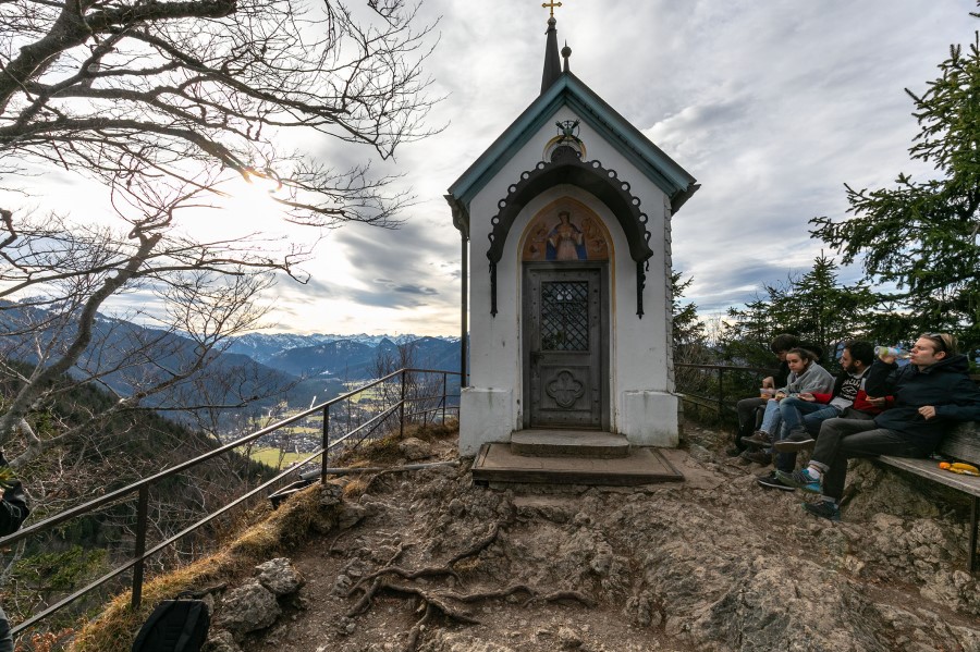 Riederstein-Kapelle, Ausblick Tegernstee