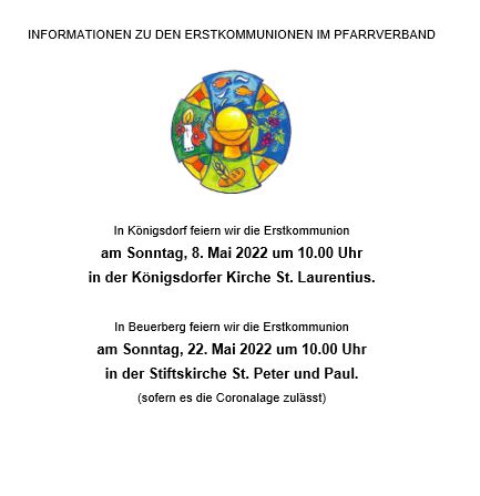 InformationenErstkommunion