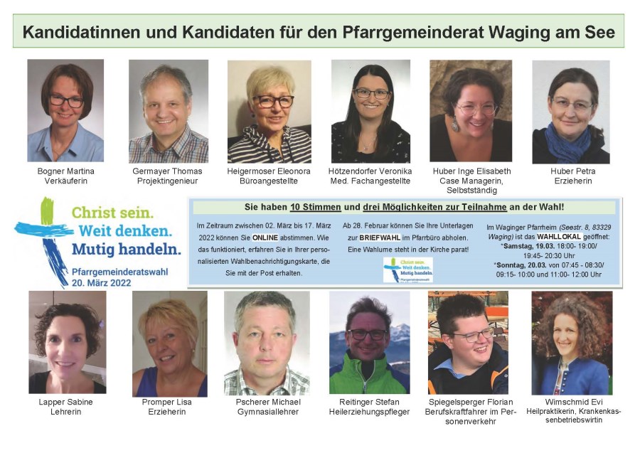 PGR Kandidaten Waging