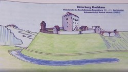 Zeichnung Burganlage Maria Hochhaus