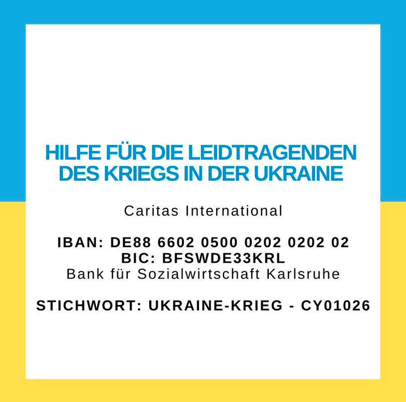 Ukraine Spendenaufruf Caritas International