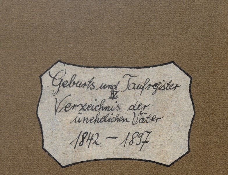 Taufbuch der Pfarrei Ruhpolding für uneheliche Kinder 1842-1897 (Detail)