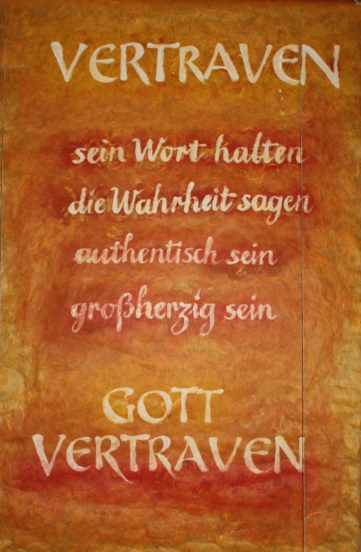Plakat Vertrauen