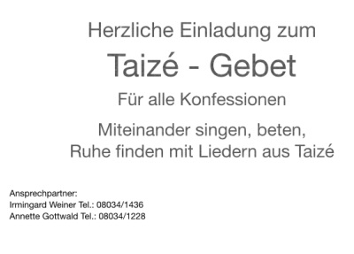Taizé - Gebet 2022