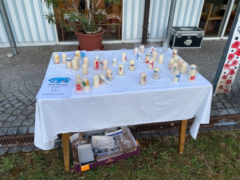 Osterkerzen der Firmlinge Alves