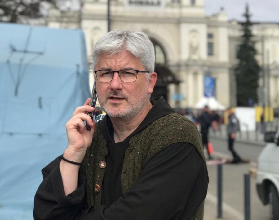 Bruder Jeremias Borgards von den Kapuzinern in Lviv.