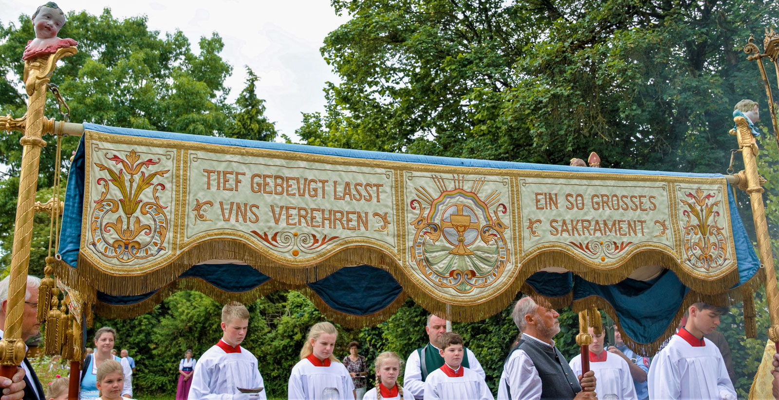 Fronleichnamsprozession 2022 in Rott am Inn