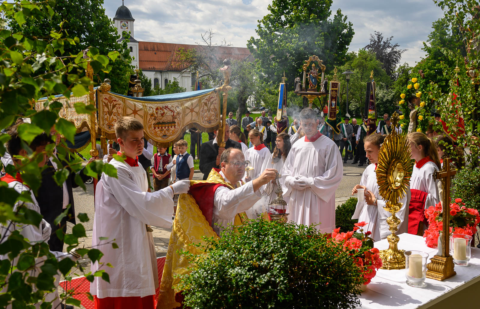 Fronleichnamsprozession 2022 in Rott am Inn