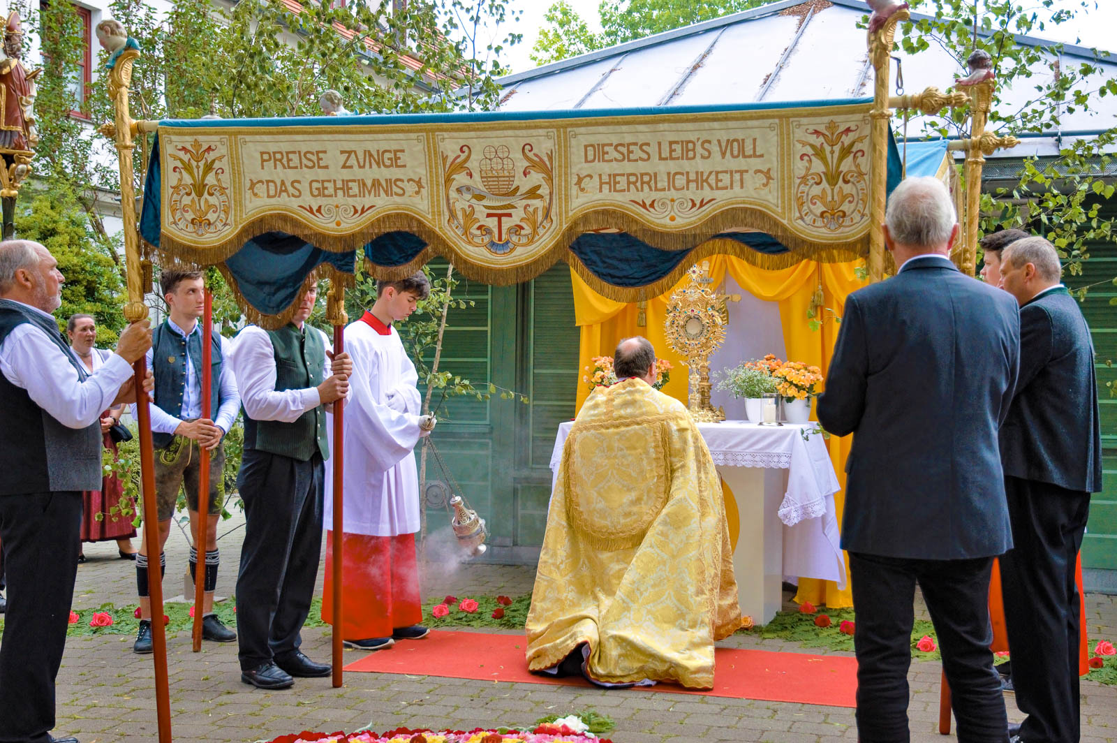 Fronleichnamsprozession 2022 in Rott am Inn