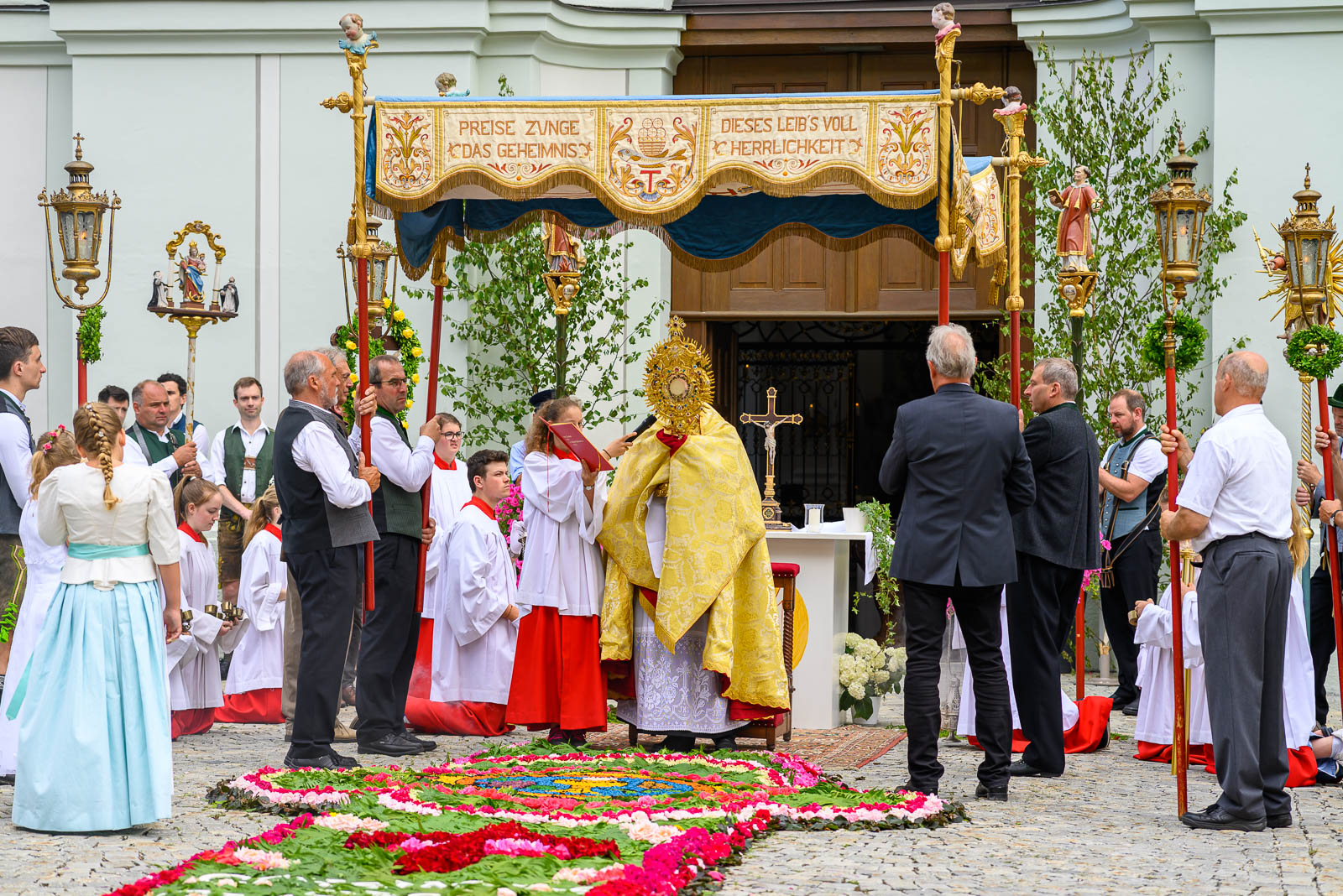 Fronleichnamsprozession 2022 in Rott am Inn