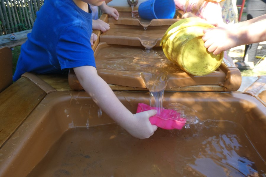 Wasser mit Hände