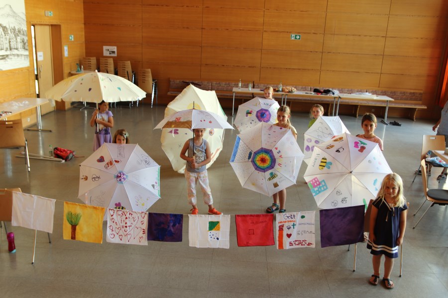 Regenschirm Sonnenschirm Gebetsfahne