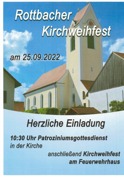Kirchweihfest Rottbach 2022