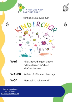 Plakat Kinderchor 2022-09