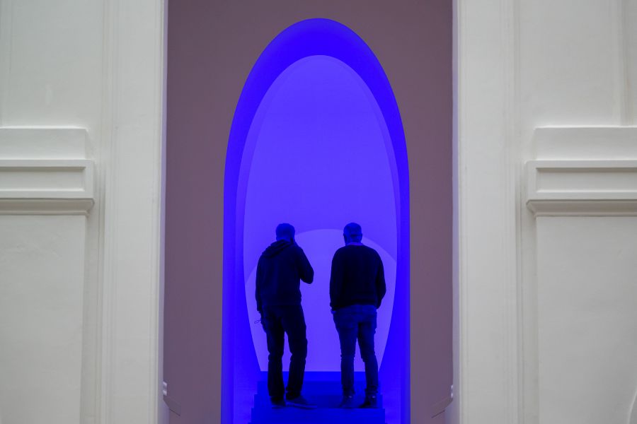 Lichtinstallation von James Turrell im Diözesanmuseum Freising