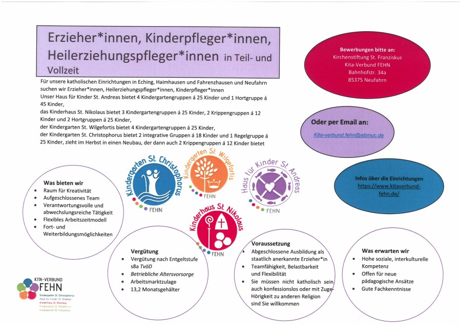 Stellenanzeige FEHN Okt22