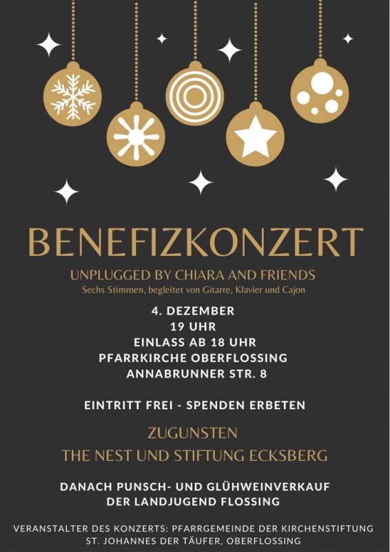 Plakat Benefizkonzert