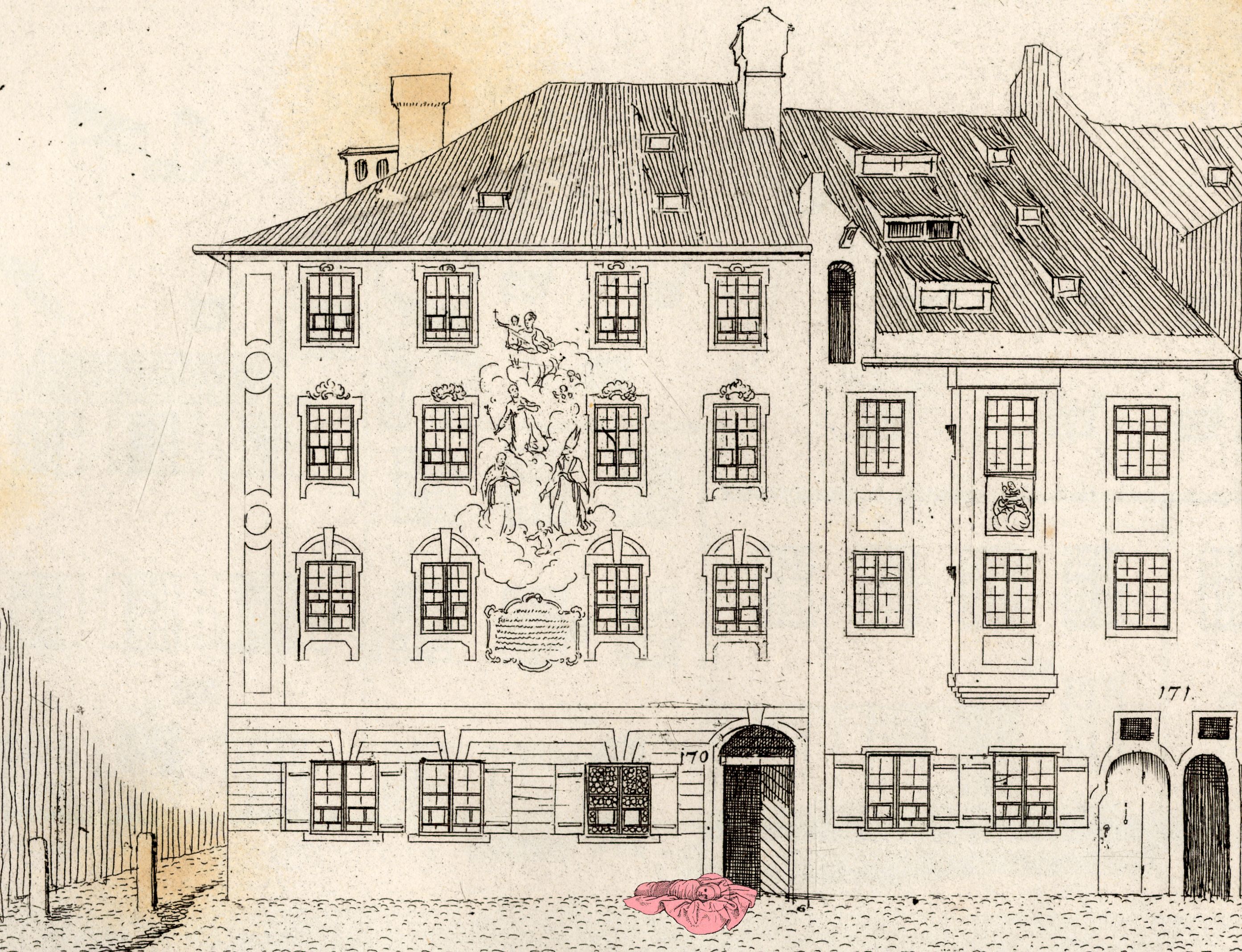 Kupferstich Nr. XLVIII aus: Anton Baumgartner, Polizey-Uebersicht von München vom Monat Dezember 1804 bis zum Monat April 1805