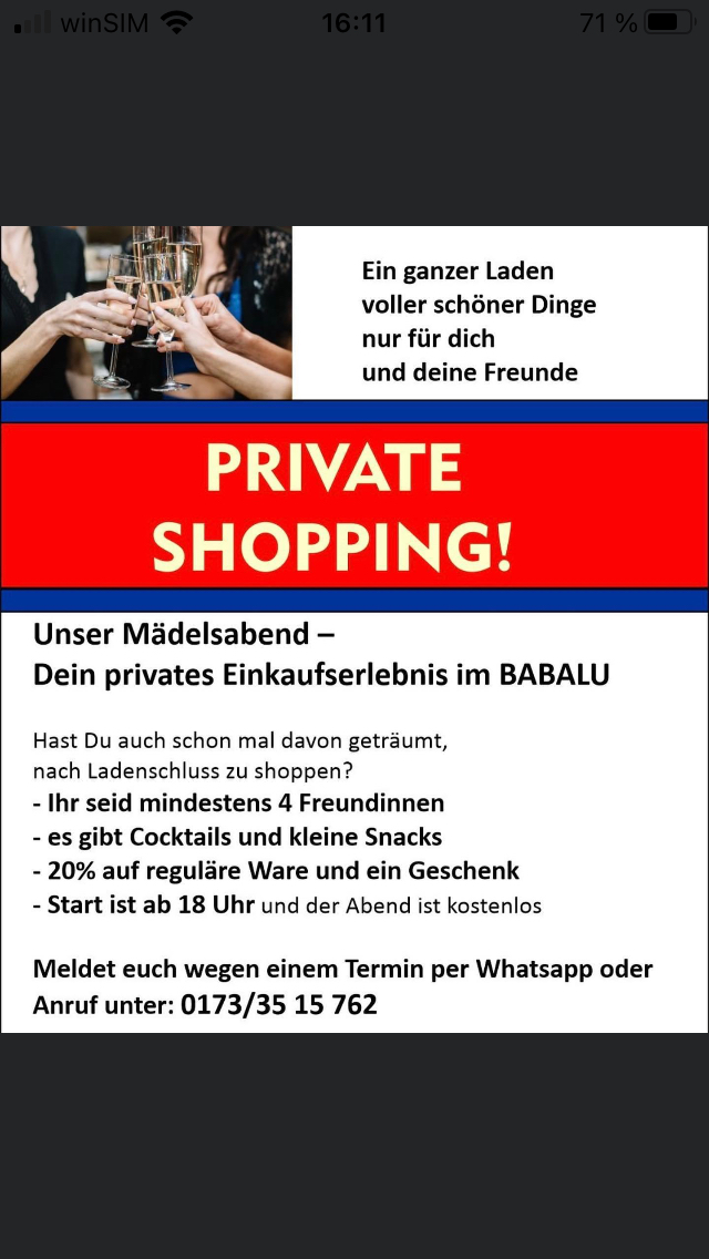 Private Shopping des Frauenbundes im BABALU (1)