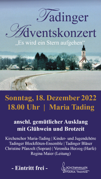 Plakat Adventskonzert 2022-12-18