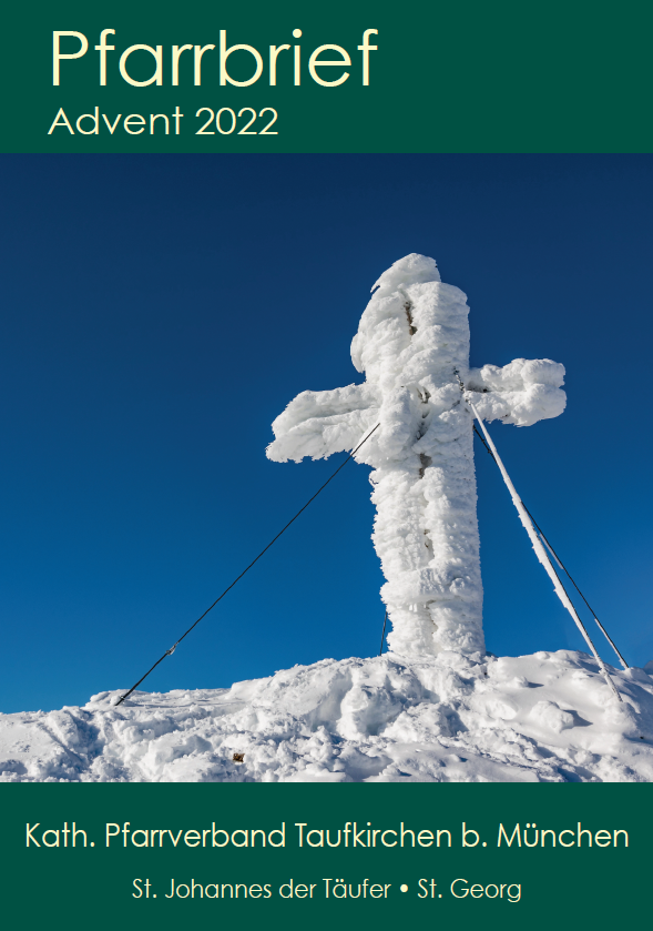 vereistes Gipfelkreuz