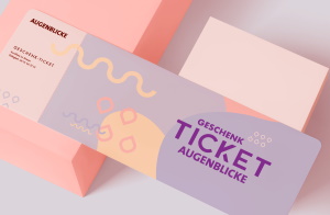 Geschenk Ticket Augenblicke