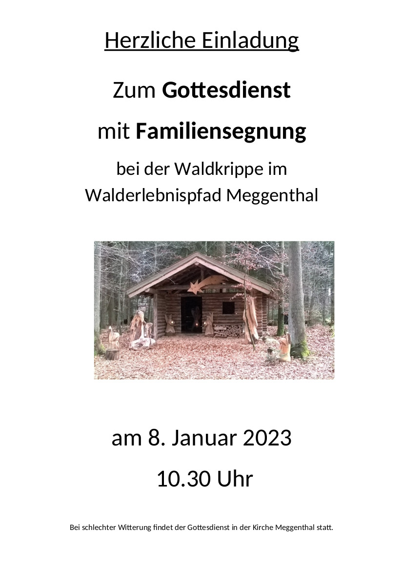 Familiensegnung Meggenthal 2023